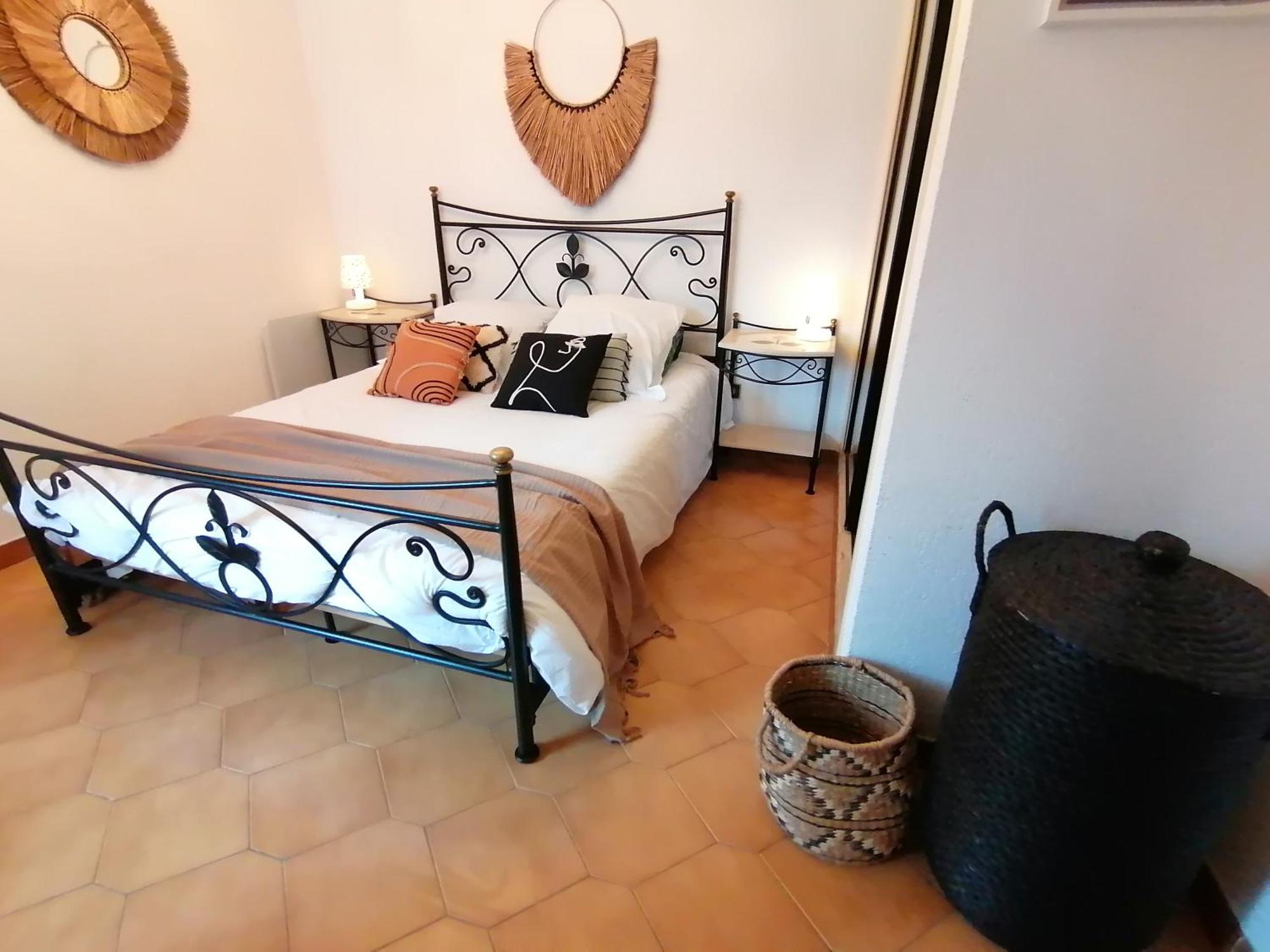 "Le Palmier Dore", Cosy T3 A 3 Minutes A Pied Des Plages, Parking Et Clim 滨海萨纳里 外观 照片